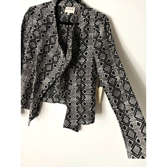 JAIME Open Front Drape Jacket Women's Size Medium Large New with tag k51 - Picture 3 of 16